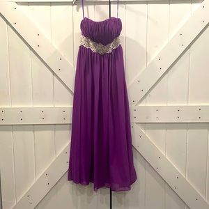 Purple prom dress